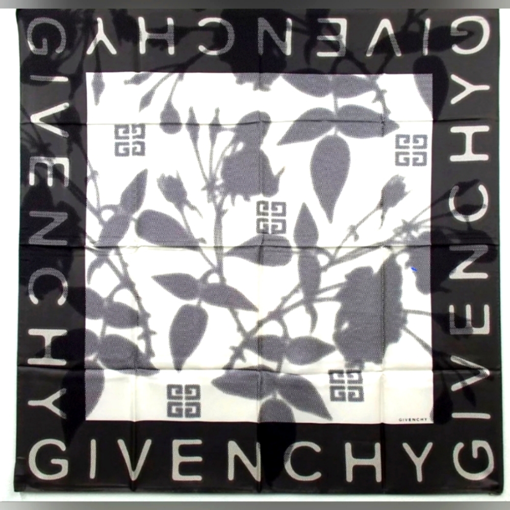 Givenchy Monogram Silk Square Scarf